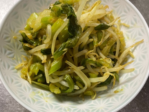 ☆セロリともやしのカレー風味ナムル☆